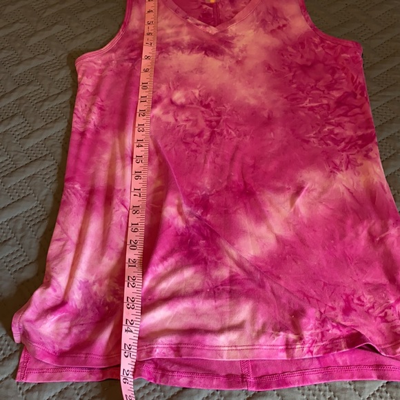 Pink Tye Dye Athletic Tank Top - Small - Picture 6 of 9